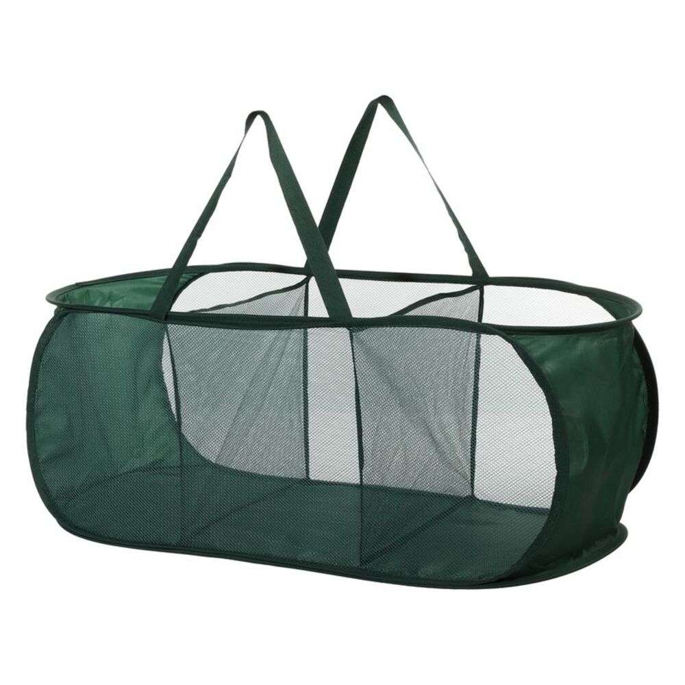 1 Pc 75L Folding Laundry Basket Portable Hamper Green
